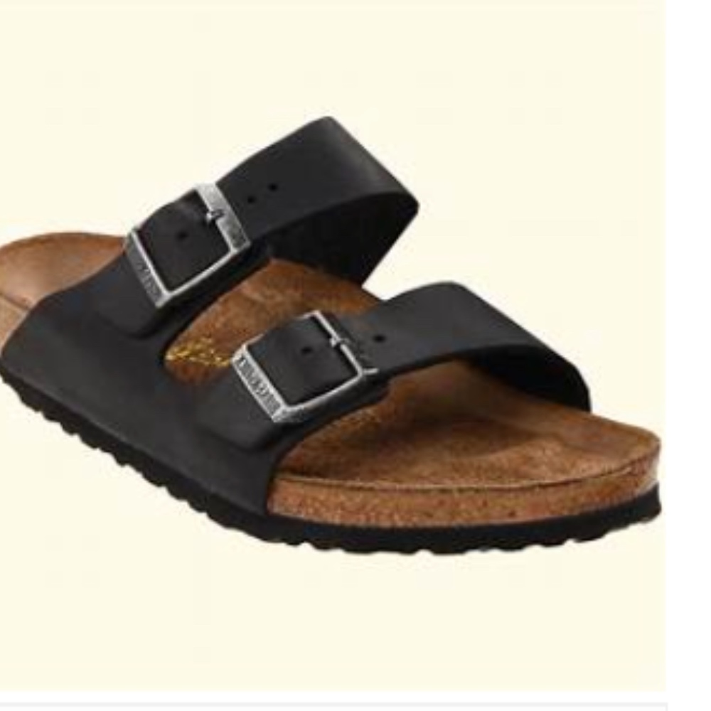 Black Leather Birkenstocks